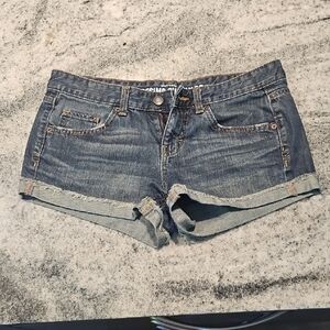 Mossimo Supply Co Blue Jean Shorts Cuffed Hem